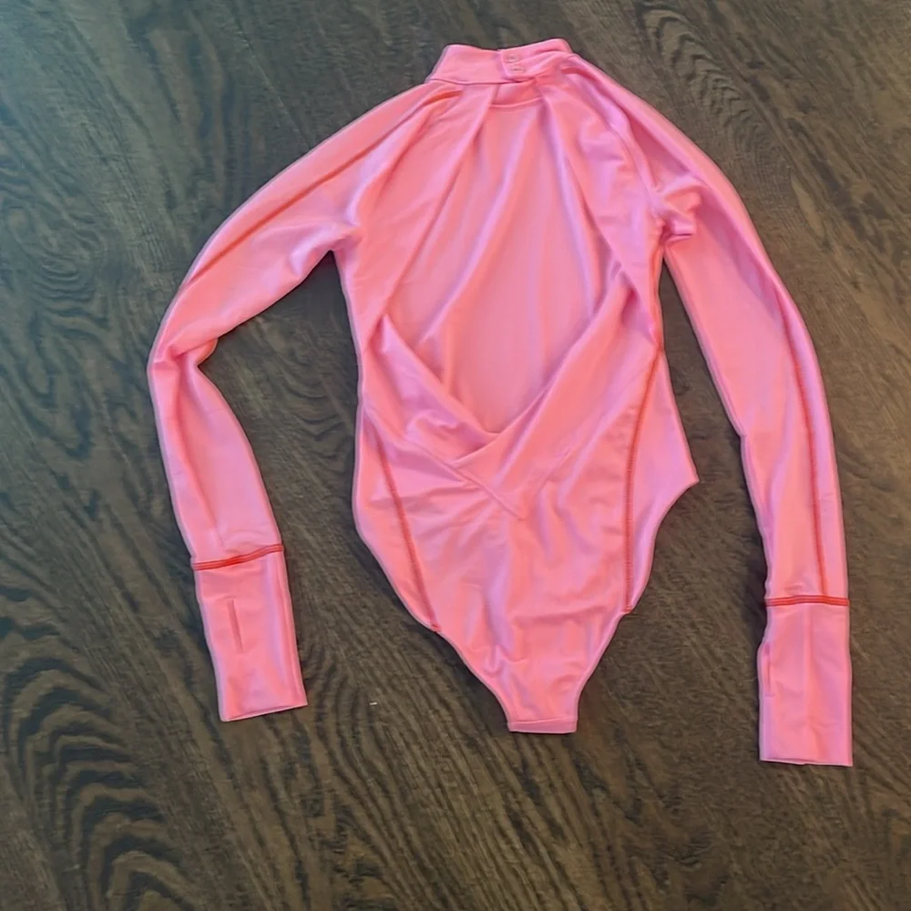 NWOT Free People HAH “Hot as Hell” Rash Guard‎ in Pink!